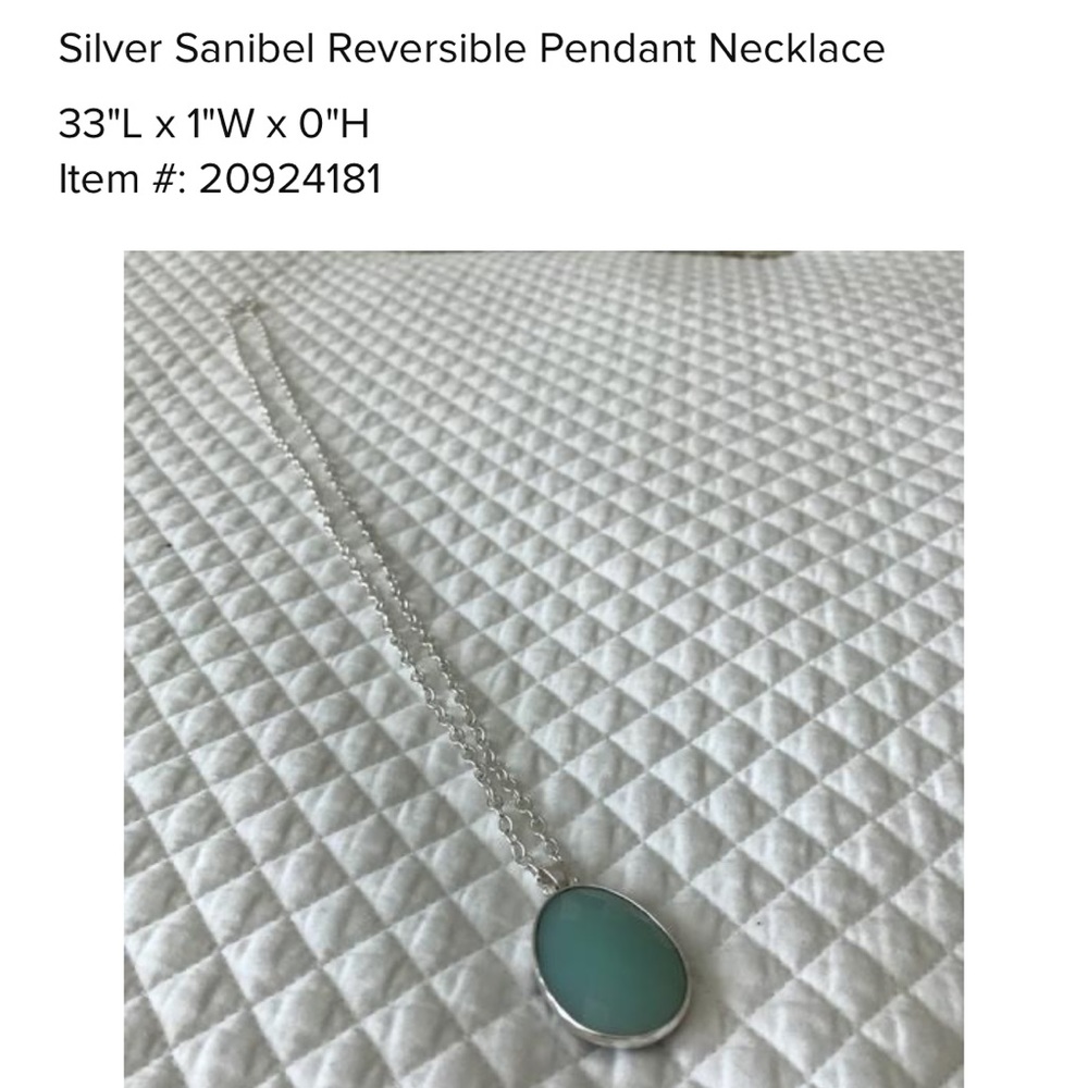 Stella & Dot Silver Sanibel Reversible Necklace
